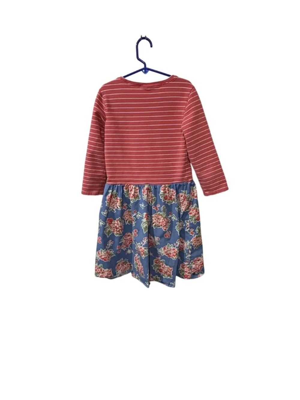 Matilda Jane Girls Striped & Floral Long Sleeve Pocket Dress Size 10
